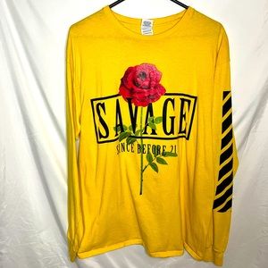 Savage long leave shirt with Rose